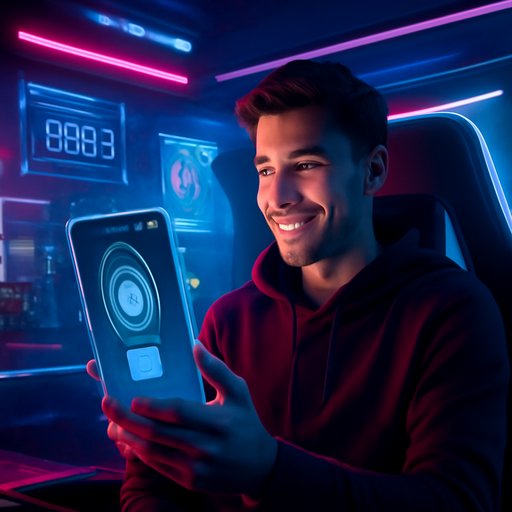 casino app biometric login screen on phone