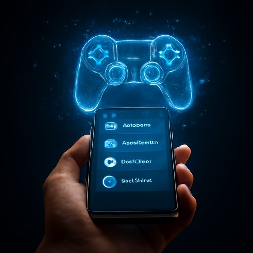 casino app sports menu on smartphone display