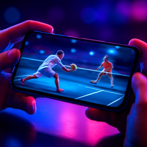 casino app tennis rally close-up